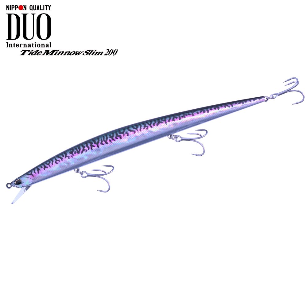 DUO Ultimate Long Minnow Floating Lure TIDE MINNOW SLIM 200 SAA0069 Mackerel Noir