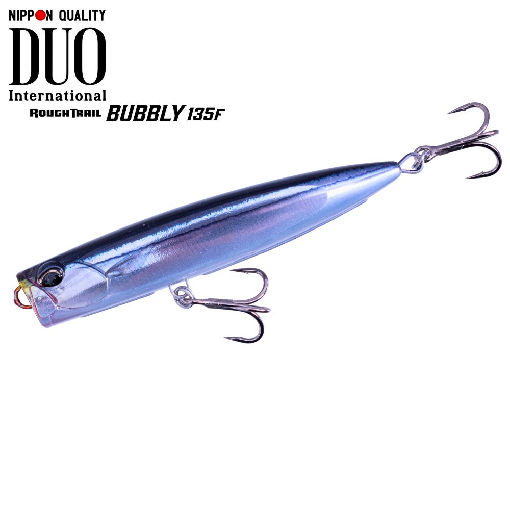 DUO Topwater Fishing Slim Popper Lure Rough Trail BUBBLY 135F CSA0862 Live Saury