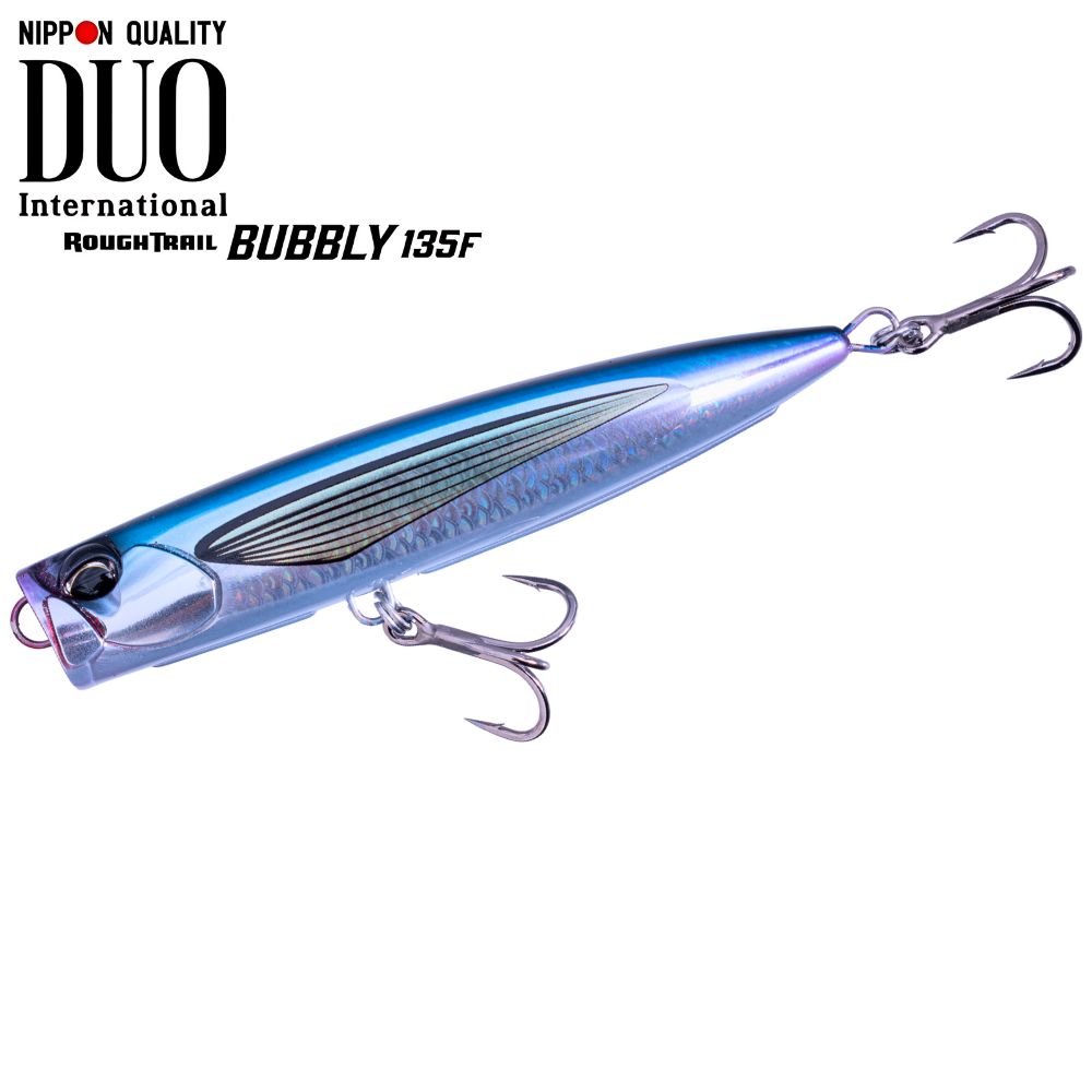 DUO Topwater Fishing Slim Popper Lure Rough Trail BUBBLY 135F CYA0861 Flying Fish