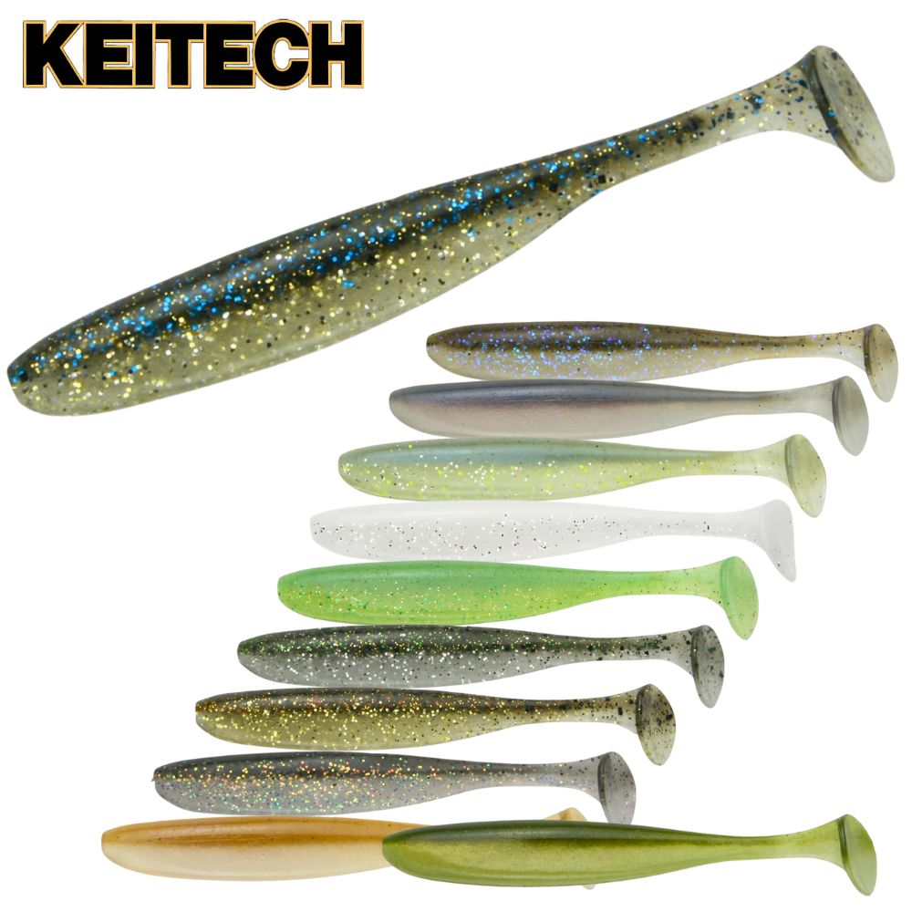KEITECH Scented Soft Plastic Swimbait Lure EASY SHINER 6.5”