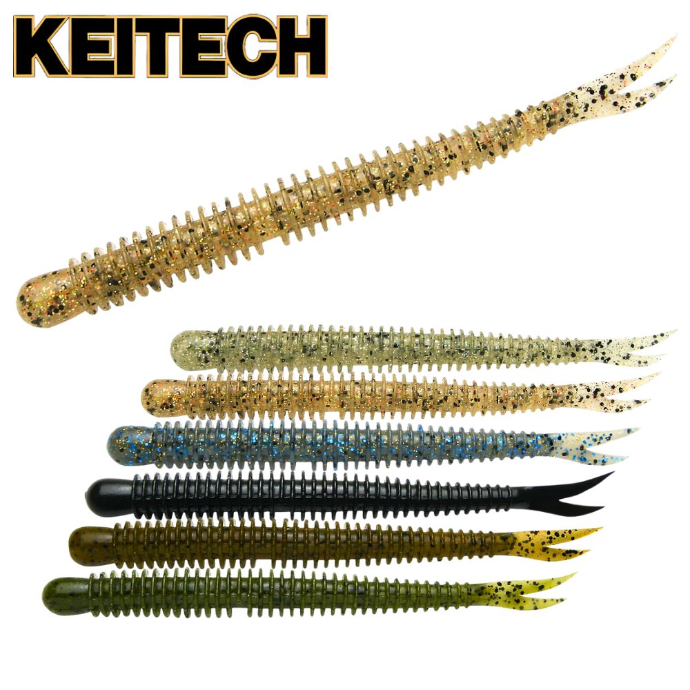 KEITECH Bass Fishing Scented Soft Bait Lure LIVE IMPACT 3in/12pcs