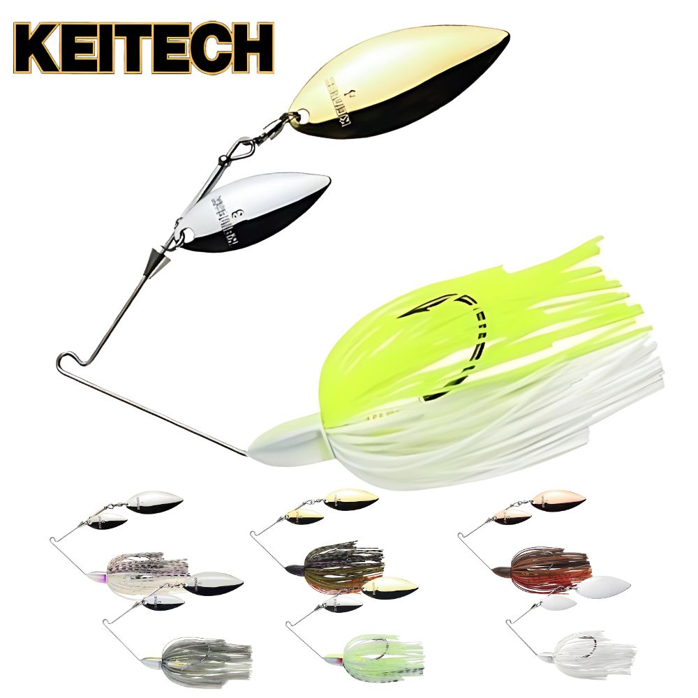 KEITECH Spinnerbait Lure TEE-BONE Double Willow TDSW 3/8oz