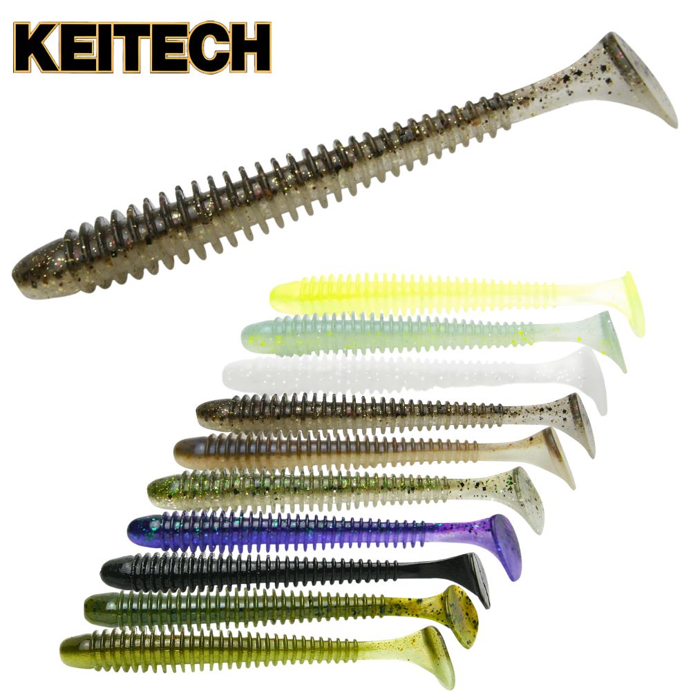KEITECH Scented Soft Swimbait Lure SWING IMPACT 4.5in/6pcs