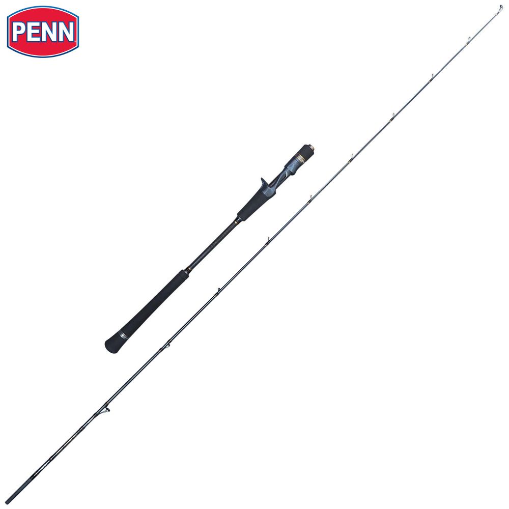 PENN Baitcasting Spiral Guides Rod BATTALION Solid Jigging 1.90m/200g