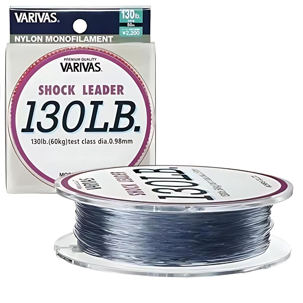 VARIVAS Saltwater Game Fishing Nylon Monofilament SHOCK LEADER Line 130lb/0.98mm 50m