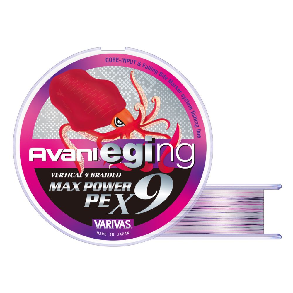 VARIVAS Squid Fishing Braid Line Avani Eging Max Power X9 PE0.6/14lb 150m White-Marking