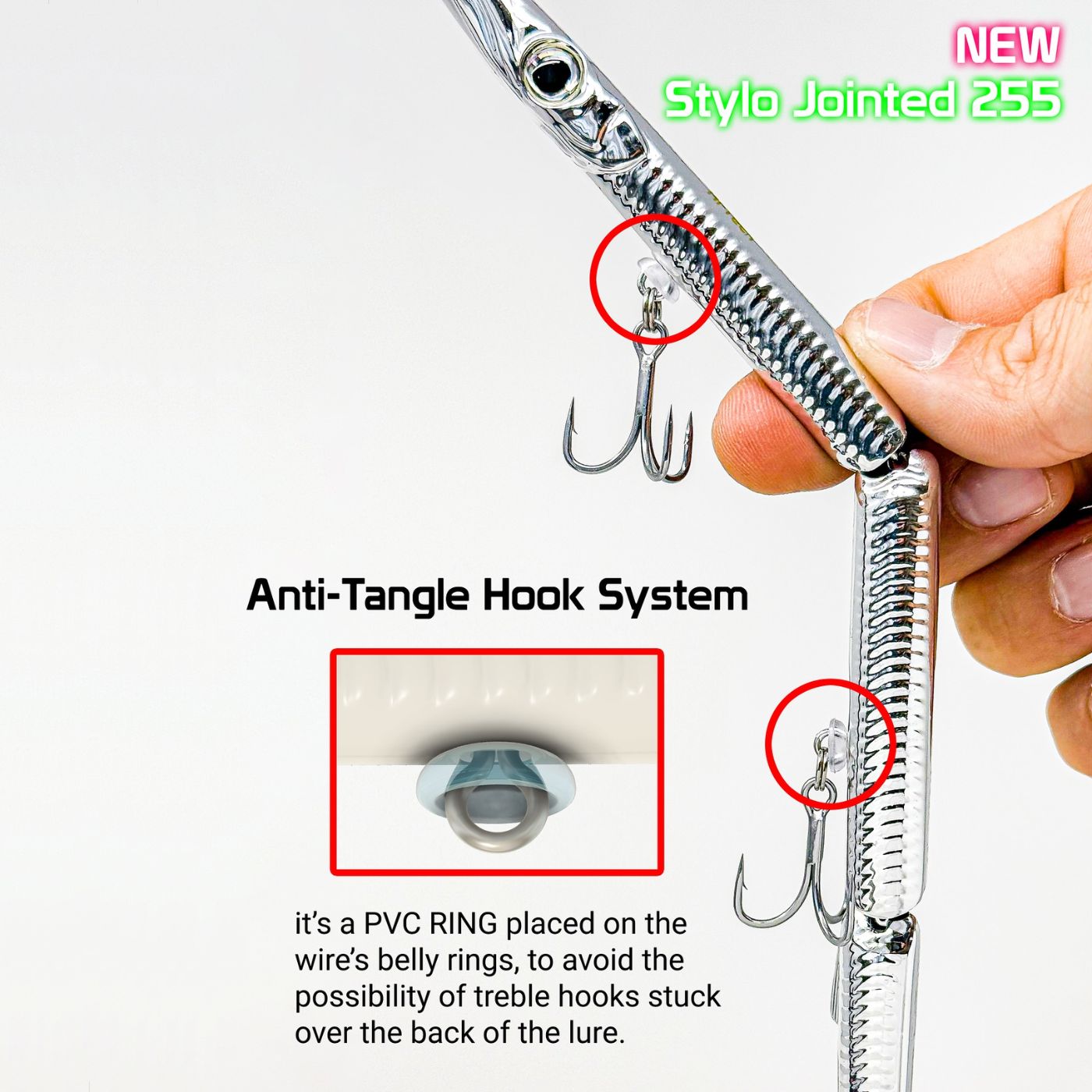 JACK FIN High Tech Needlefish Swimbait Lure JOINTED STYLO 255 UPGRADED - Image 12