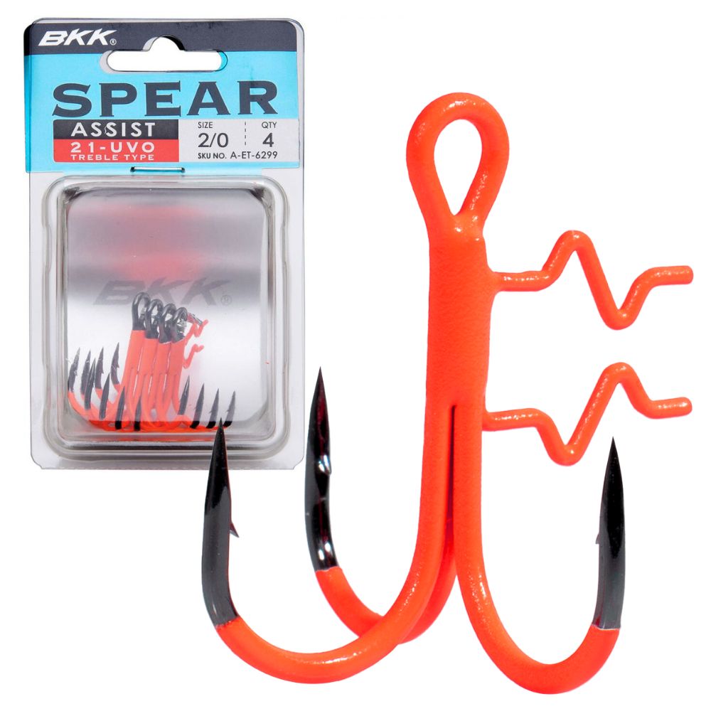 BKK Soft Lures Assist Treble Lure Hook ASSIST SPEAR-21 UVO