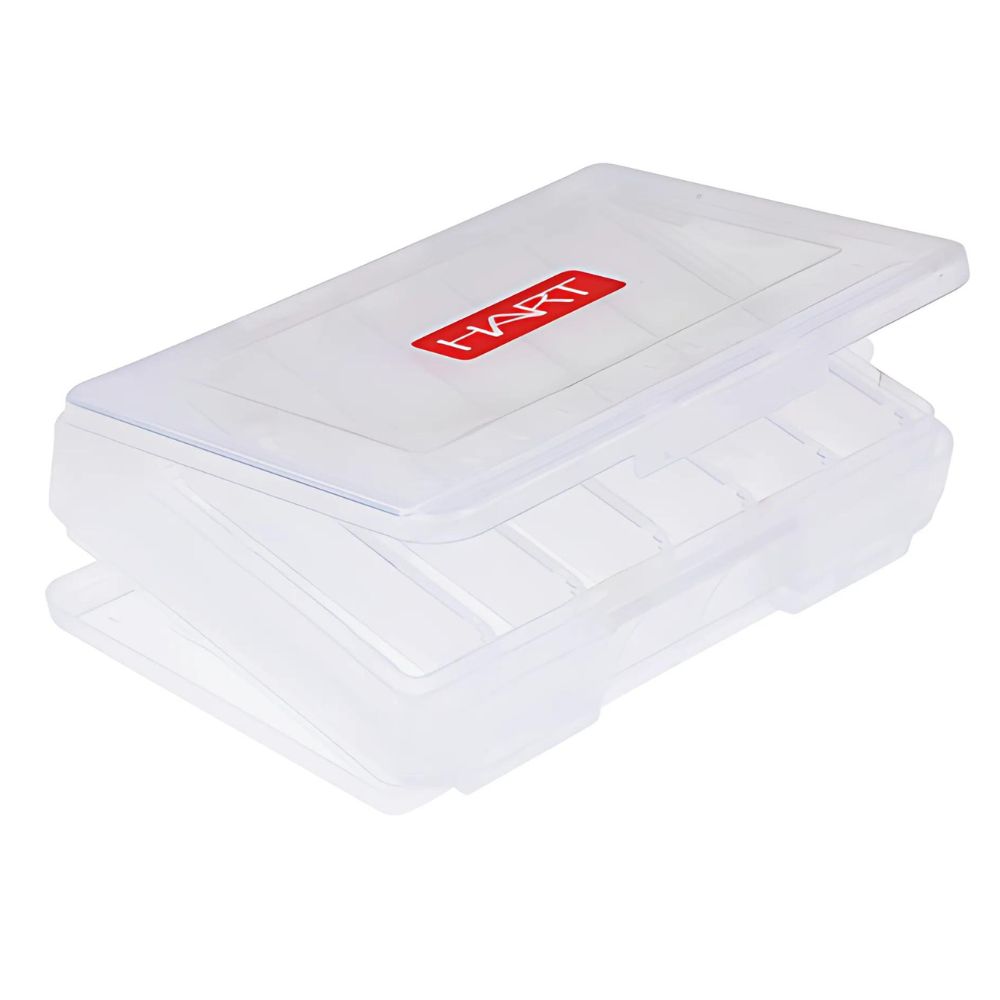 HART Durable Transparent Plastic Double Face Fishing Tackle/Lure Box DF-5