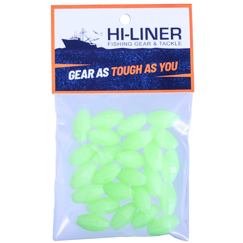 HI-LINER Fishing Rigging Accessories Luminous Glow Beads OVAL