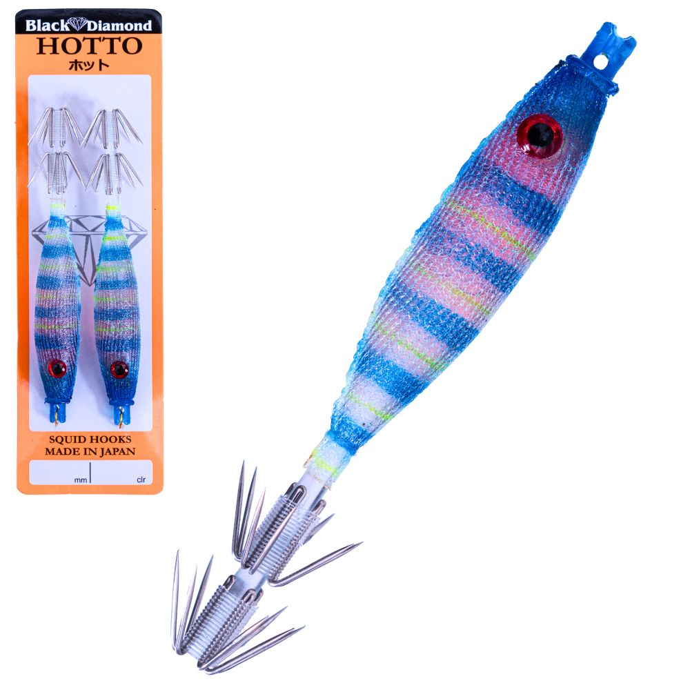 BLACK DIAMOND Squid Fishing Tataki Cloth Wrapped Soft Lure HOTTO 75mm #25