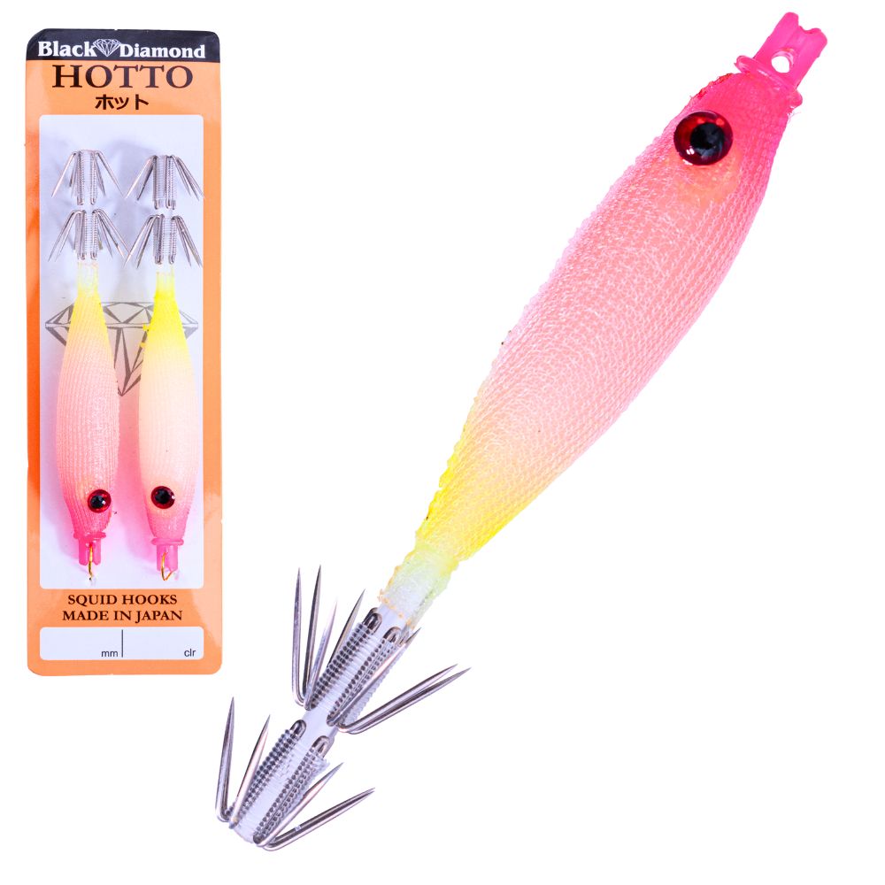 BLACK DIAMOND Squid Fishing Tataki Cloth Wrapped Soft Lure HOTTO 75mm #56
