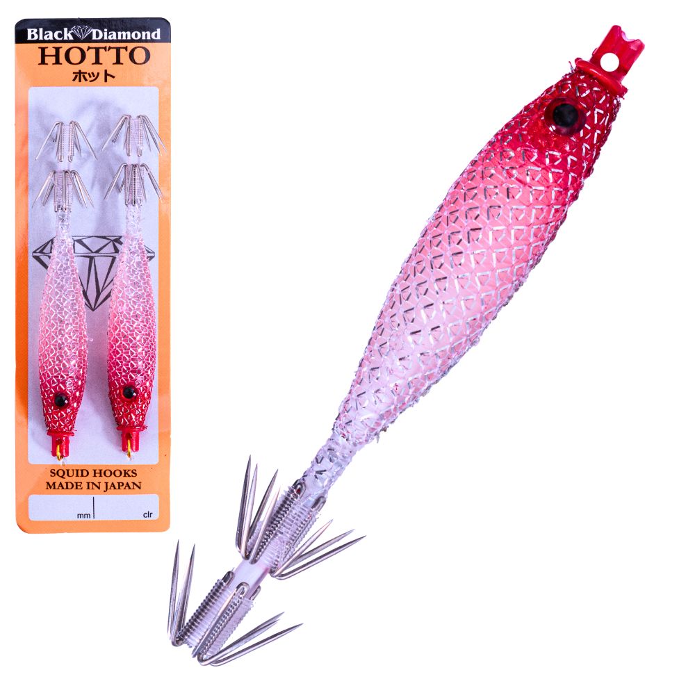 BLACK DIAMOND Squid Fishing Tataki Cloth Wrapped Soft Lure HOTTO 75mm #70