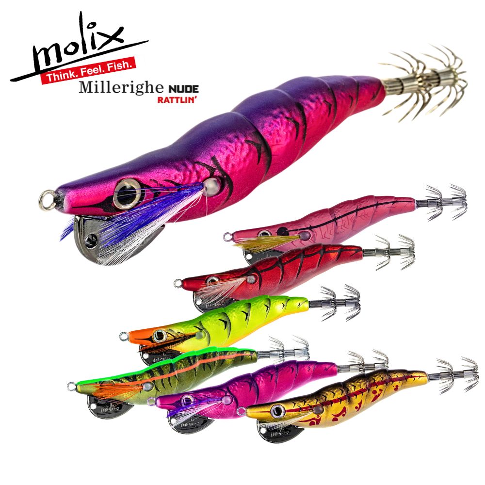 MOLIX Squid Fishing Rattlin' Lure MILLERIGHE NUDE EGI 3.0