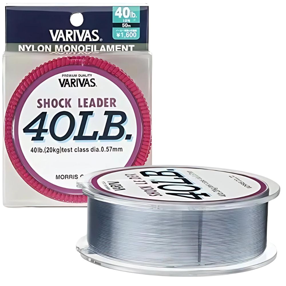 VARIVAS Saltwater Game Fishing Nylon Monofilament SHOCK LEADER Line 40lb/0.57mm 50m