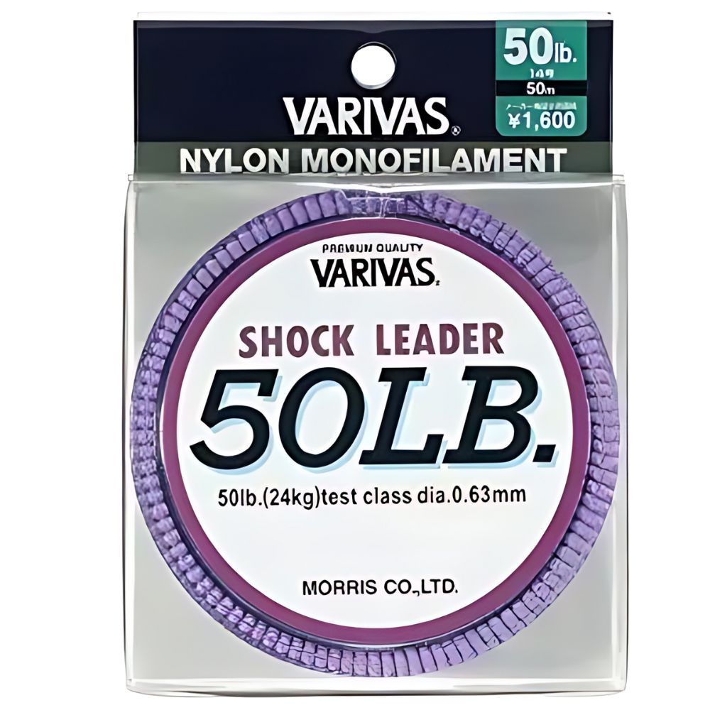 VARIVAS Saltwater Game Fishing Nylon Monofilament SHOCK LEADER Line 50lb/0.63mm 50m - Image 3