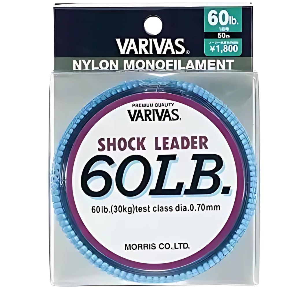 VARIVAS Saltwater Game Fishing Nylon Monofilament SHOCK LEADER Line 60lb/0.70mm 50m - Image 3