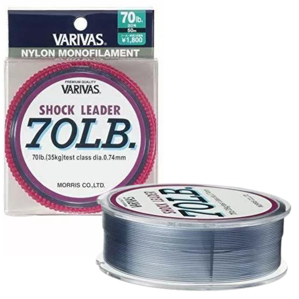 VARIVAS Saltwater Game Fishing Nylon Monofilament SHOCK LEADER Line 70lb/0.74mm 50m
