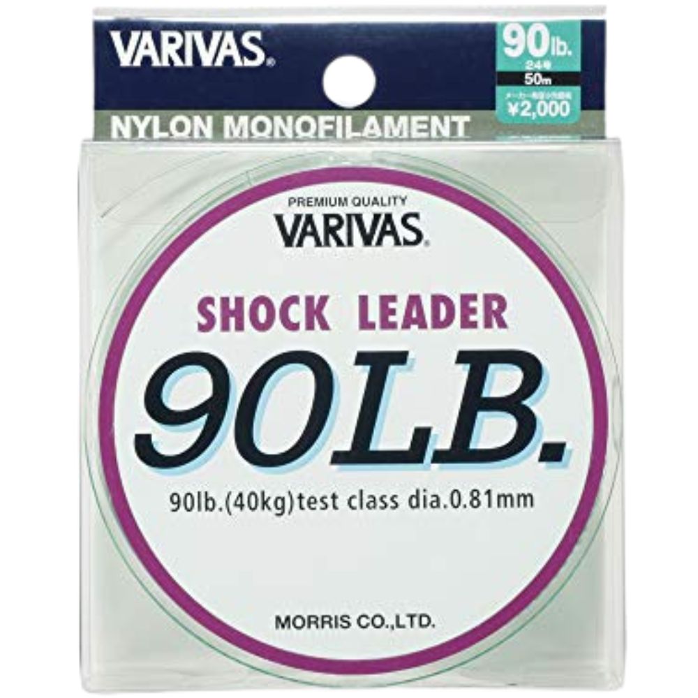 VARIVAS Saltwater Game Fishing Nylon Monofilament SHOCK LEADER Line 90lb/0.81mm 50m - Image 3