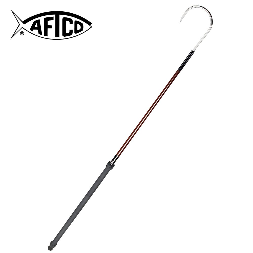 AFTCO Game Fishing Landing Gear Floating FIBERGLASS GAFF 6ft/3“Hook Brown