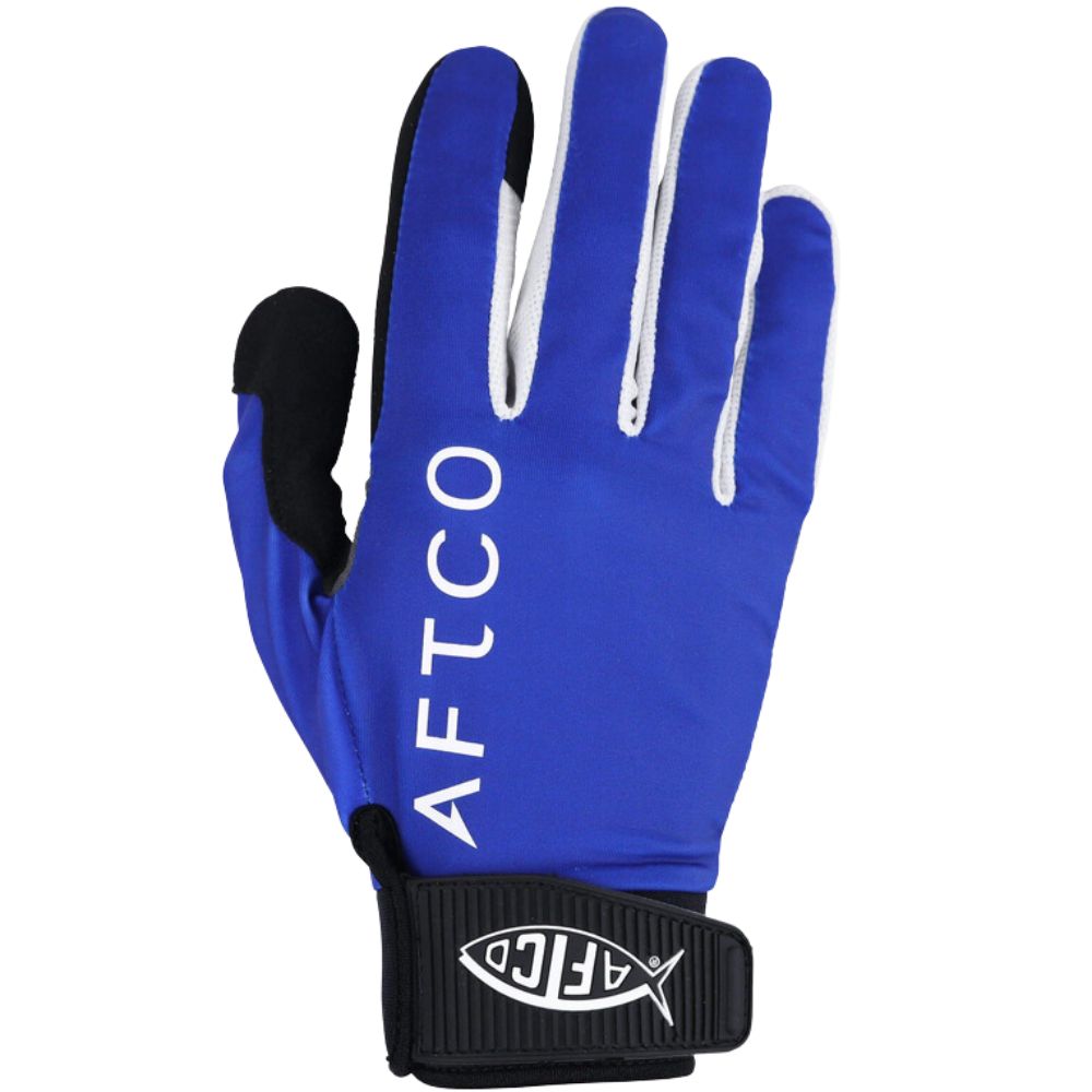 AFTCO Fishing Jigging Gloves JIGPRO Blue/X-Large - Image 2