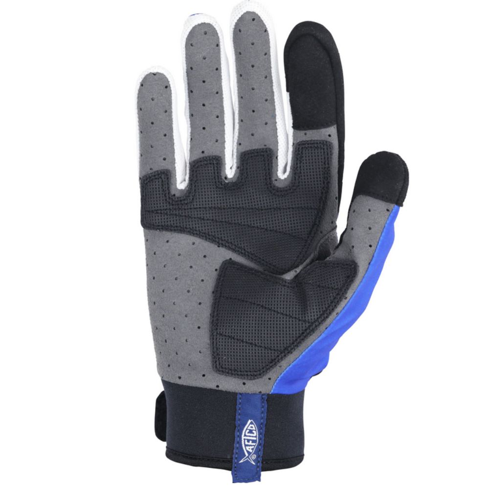 AFTCO Fishing Jigging Gloves JIGPRO Blue/X-Large - Image 3