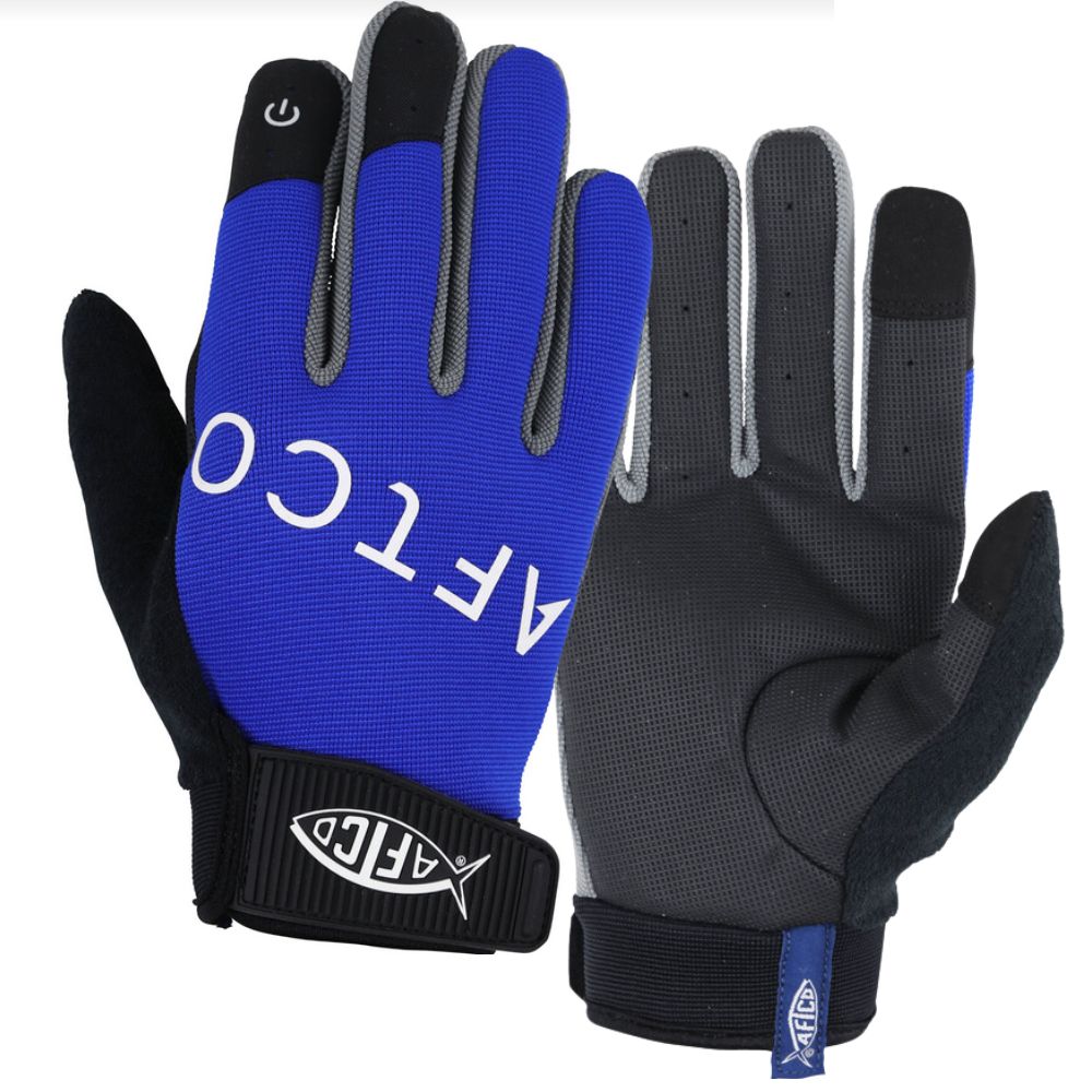 AFTCO All-Purpose Fishing Gloves UTILITY Blue/XX-Large