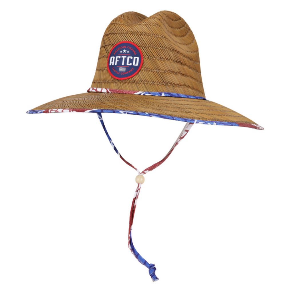 AFTCO Sun-ProtectIon UPF 50 Hat BOATBAR STRAW Brown - Image 2