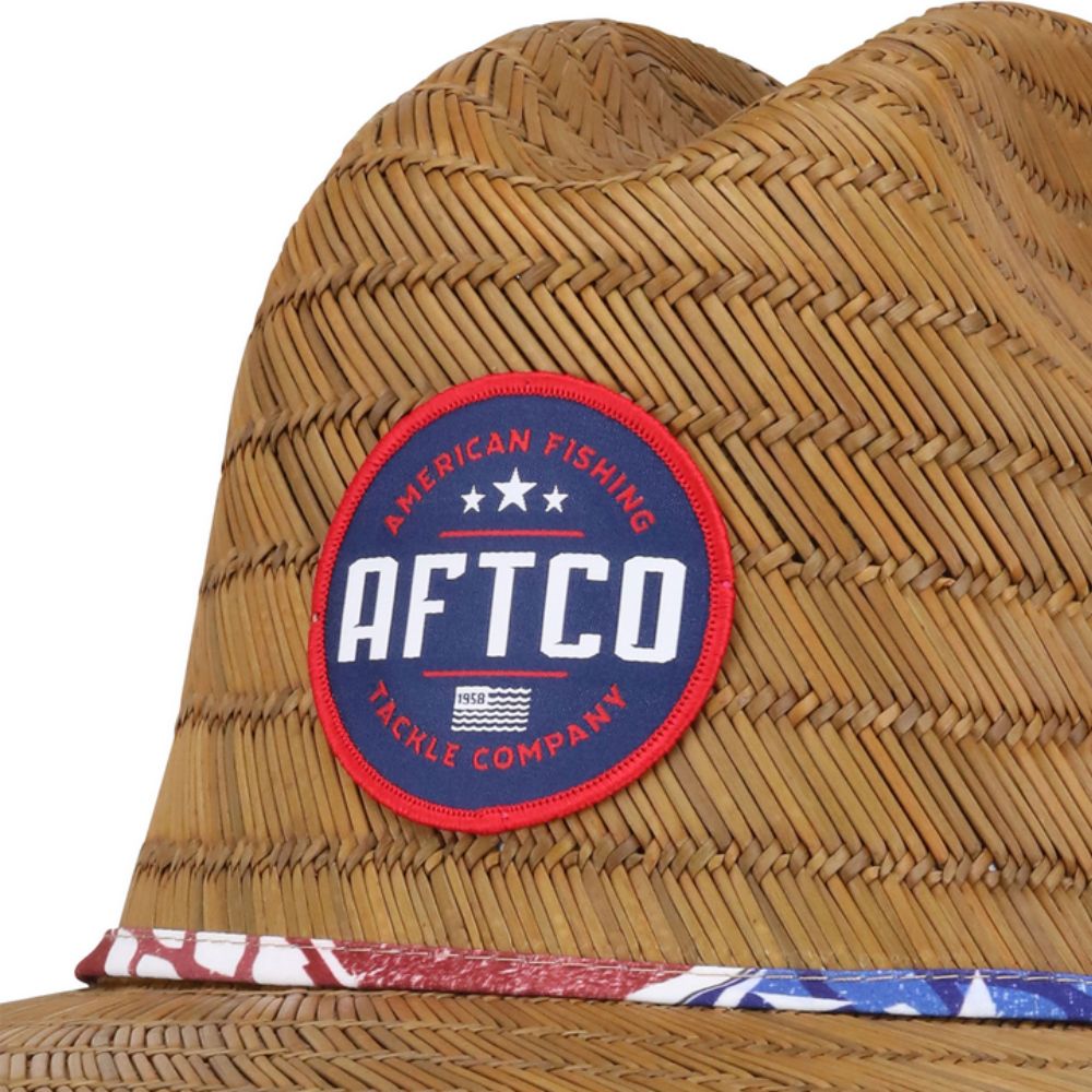 AFTCO Sun-ProtectIon UPF 50 Hat BOATBAR STRAW Brown - Image 3