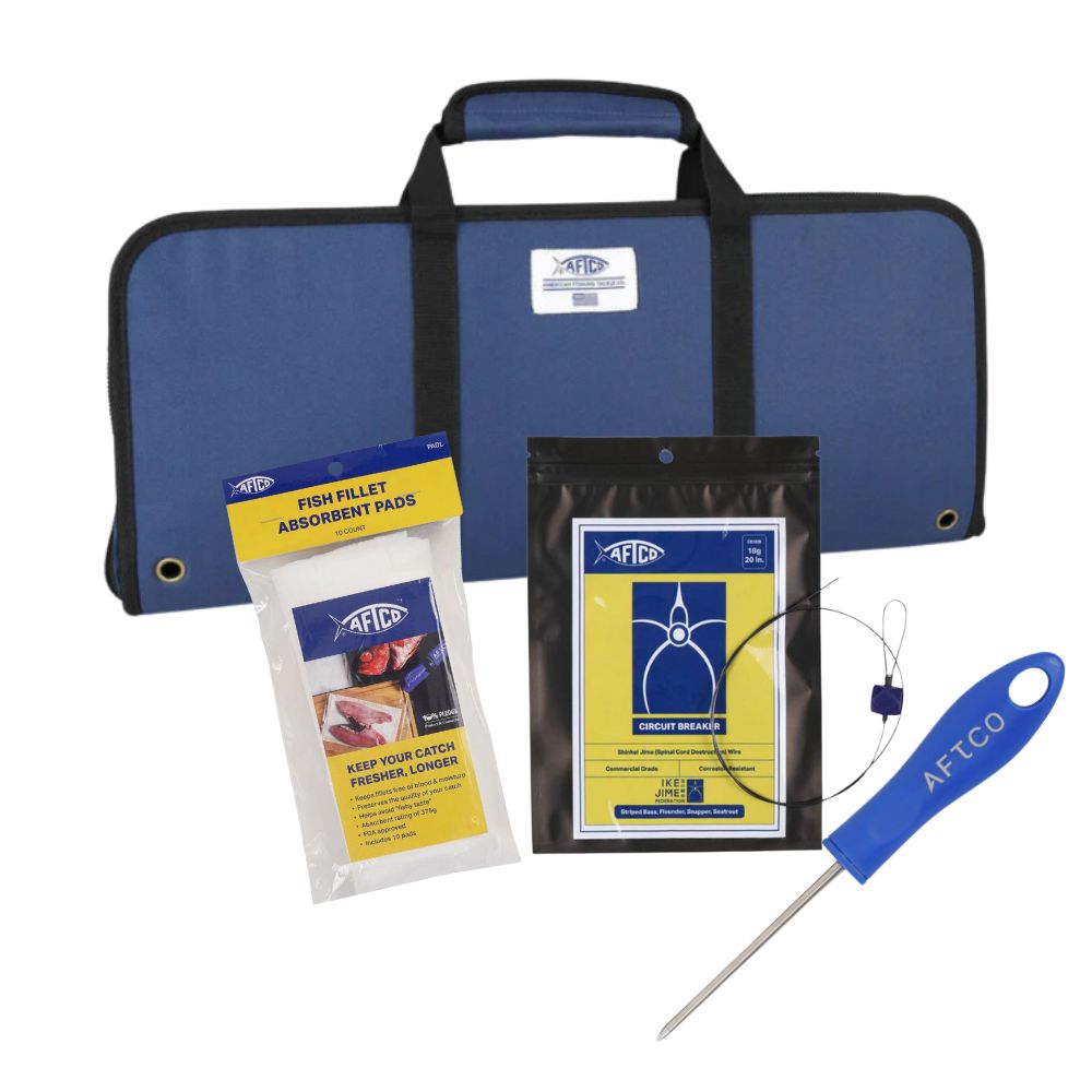 AFTCO Fish Care Tool IKE JIME INSHORE KIT Navy Blue