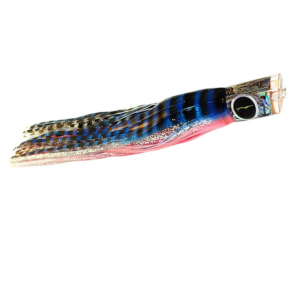 BLACK BART Offshore Trolling Skirted Lure BAD GUY Blue-Pink Tiger/Silver Tiger - Image 3