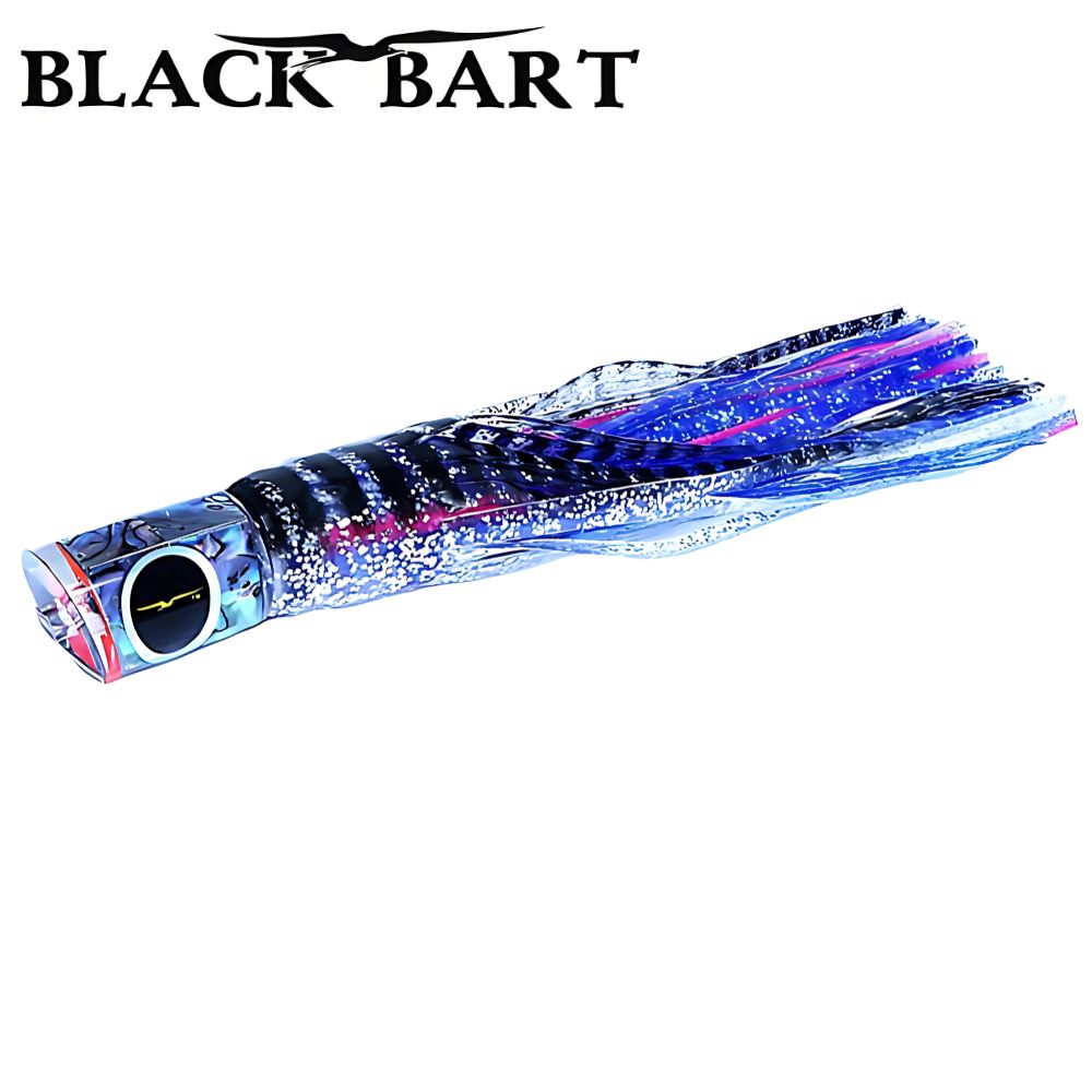 BLACK BART Offshore Trolling Skirted Lure BAD GUY Silver Black Tiger/Mackerel