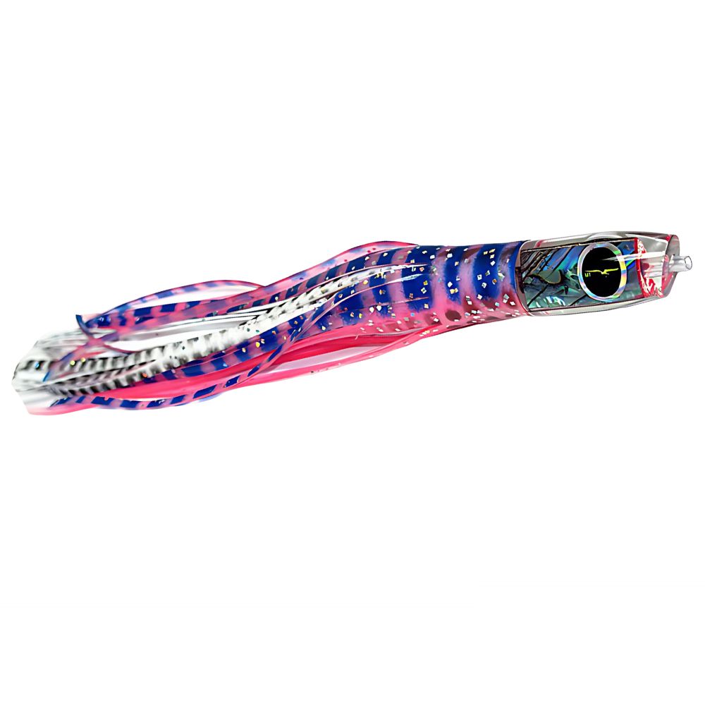 BLACK BART Offshore Trolling Skirted Lure BRAT Demon Pink Tiger/White Dot - Image 3