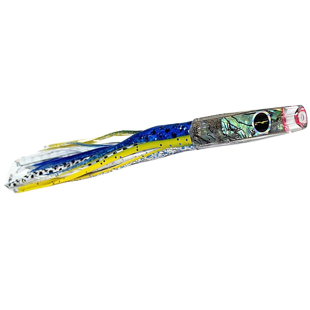 BLACK BART Offshore Trolling Skirted Lure BRAT Hotuna Blue-Yellow/White Dot - Image 3