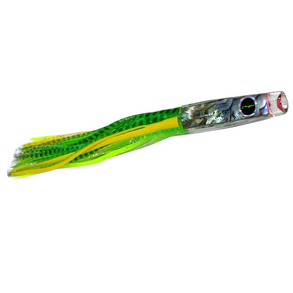 BLACK BART Offshore Trolling Skirted Lure BRAT Hotuna Green Dot/Green Chartreuse - Image 3