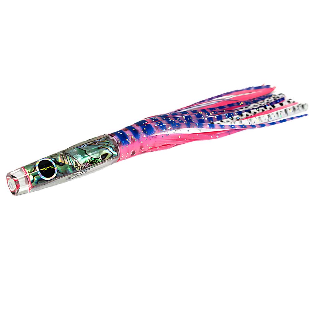 BLACK BART Offshore Trolling Skirted Lure BRAT Hotuna Pink Tiger/White Dot - Image 2