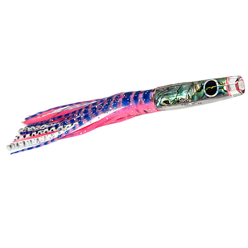 BLACK BART Offshore Trolling Skirted Lure BRAT Hotuna Pink Tiger/White Dot - Image 3
