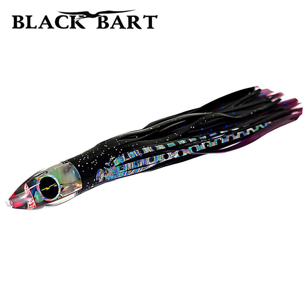 BLACK BART Offshore Trolling Skirted Lure BRAT Sushi Black Dot/Purple Blue Dot