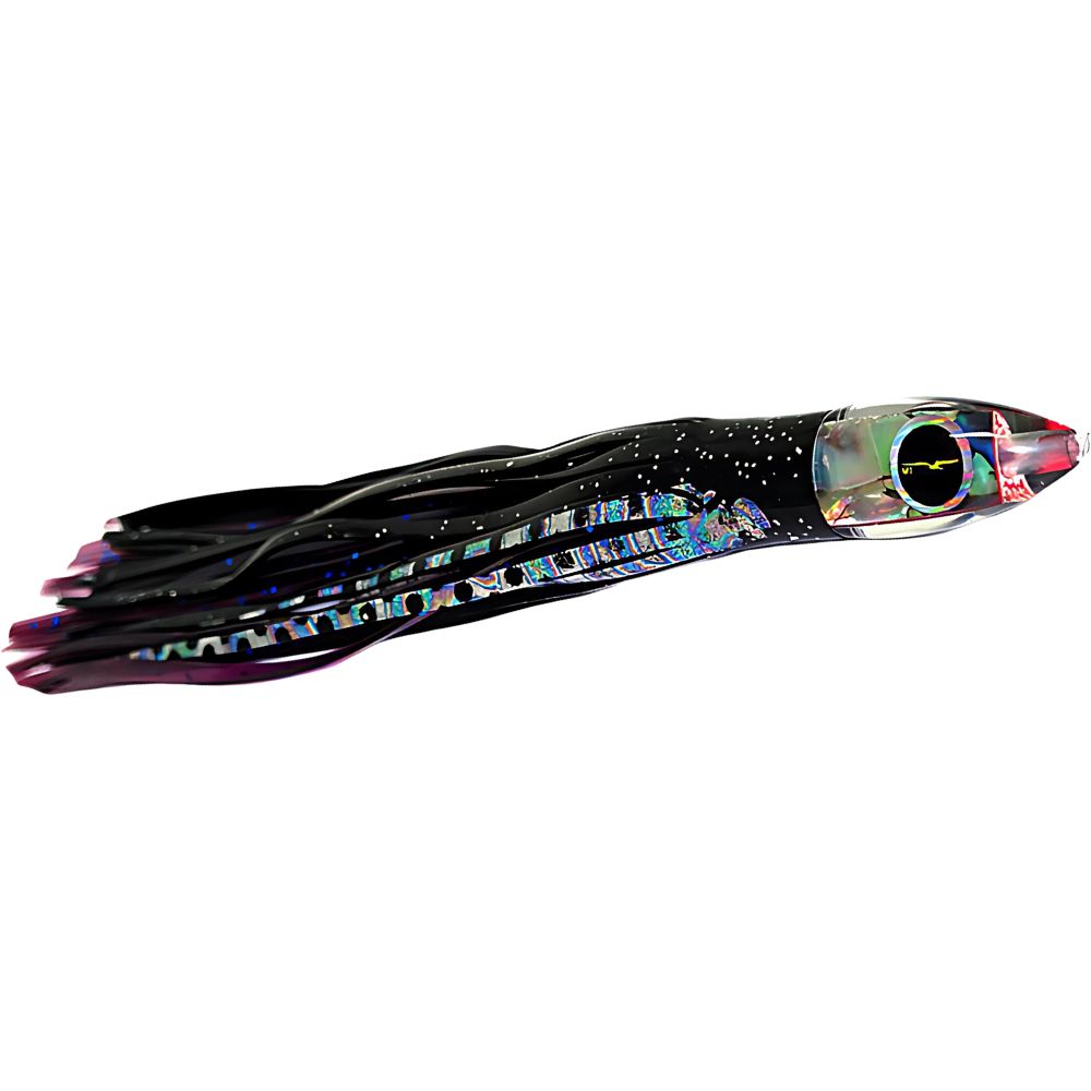 BLACK BART Offshore Trolling Skirted Lure BRAT Sushi Black Dot/Purple Blue Dot - Image 3