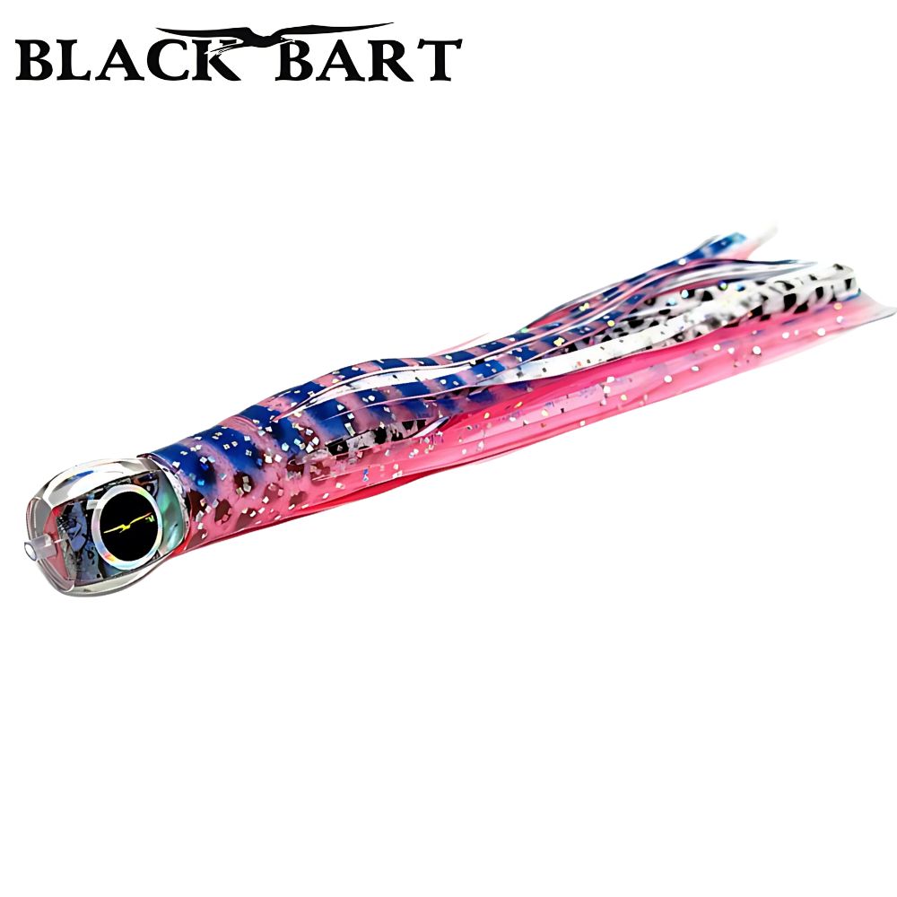 BLACK BART Offshore Trolling Skirted Lure BRAT Zen Pink Tiger/White Dot