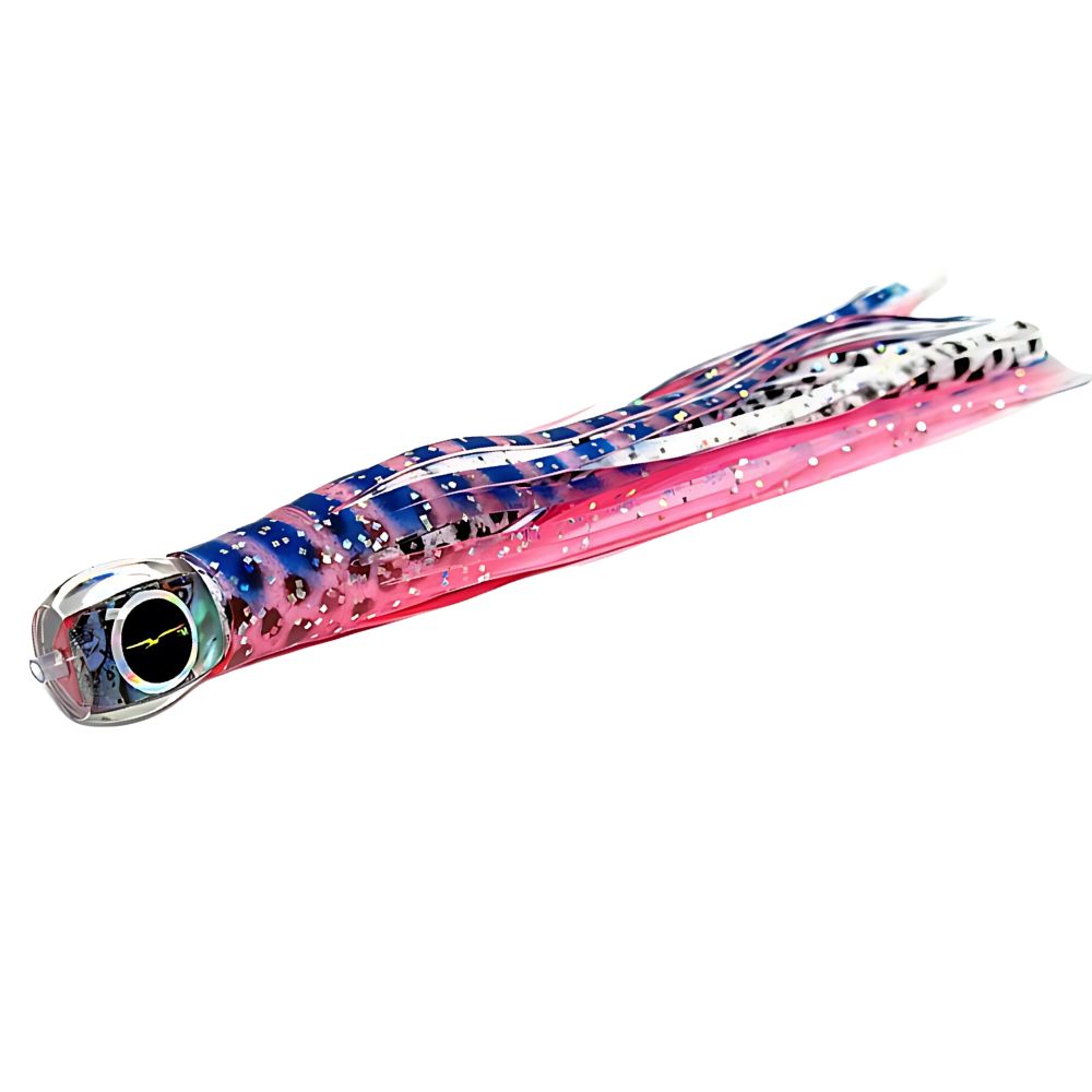 BLACK BART Offshore Trolling Skirted Lure BRAT Zen Pink Tiger/White Dot - Image 2