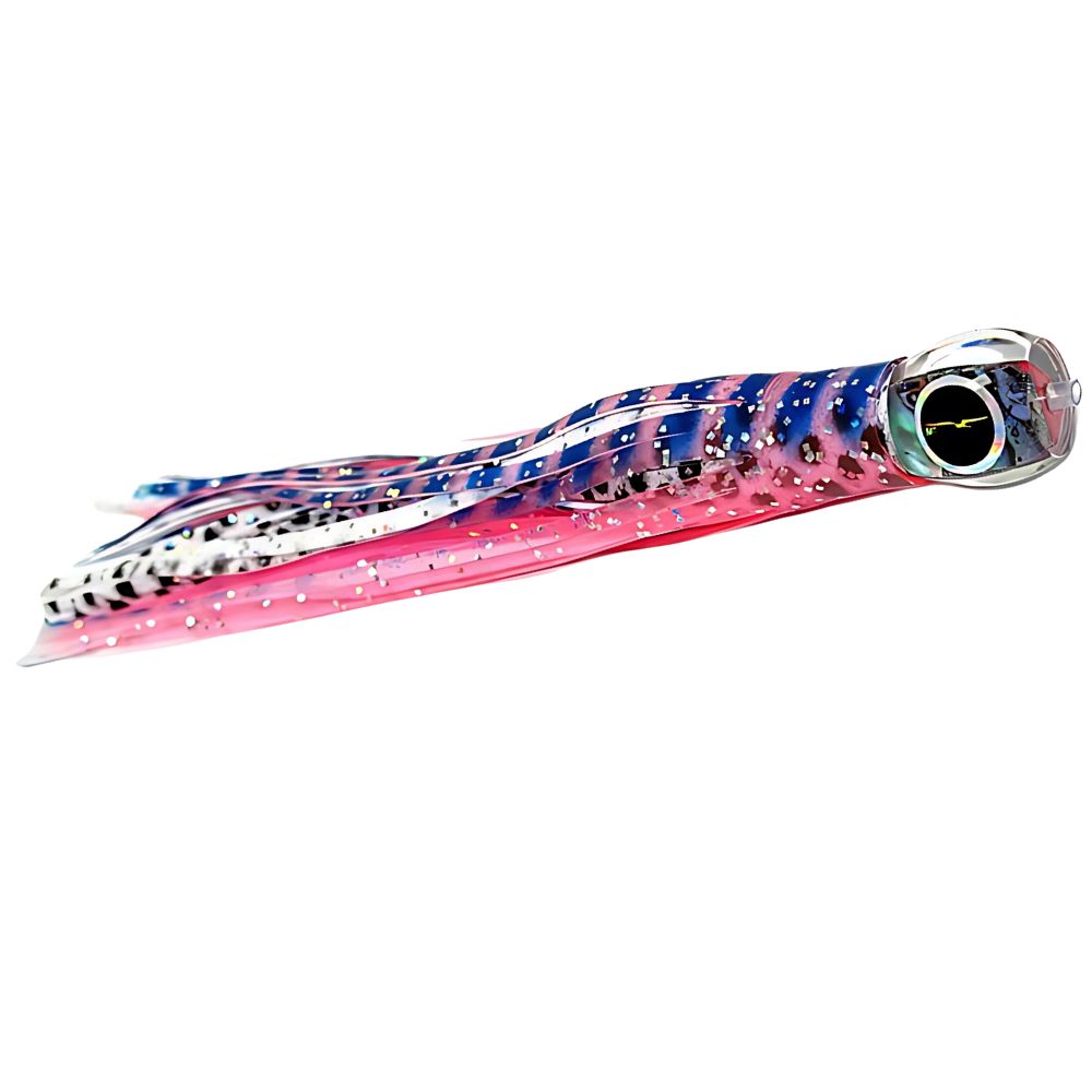 BLACK BART Offshore Trolling Skirted Lure BRAT Zen Pink Tiger/White Dot - Image 3