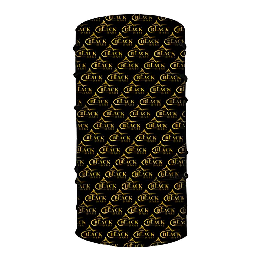 BLACK BART UPF 30+ Protection Face Shield BUFF LOGO BLACK