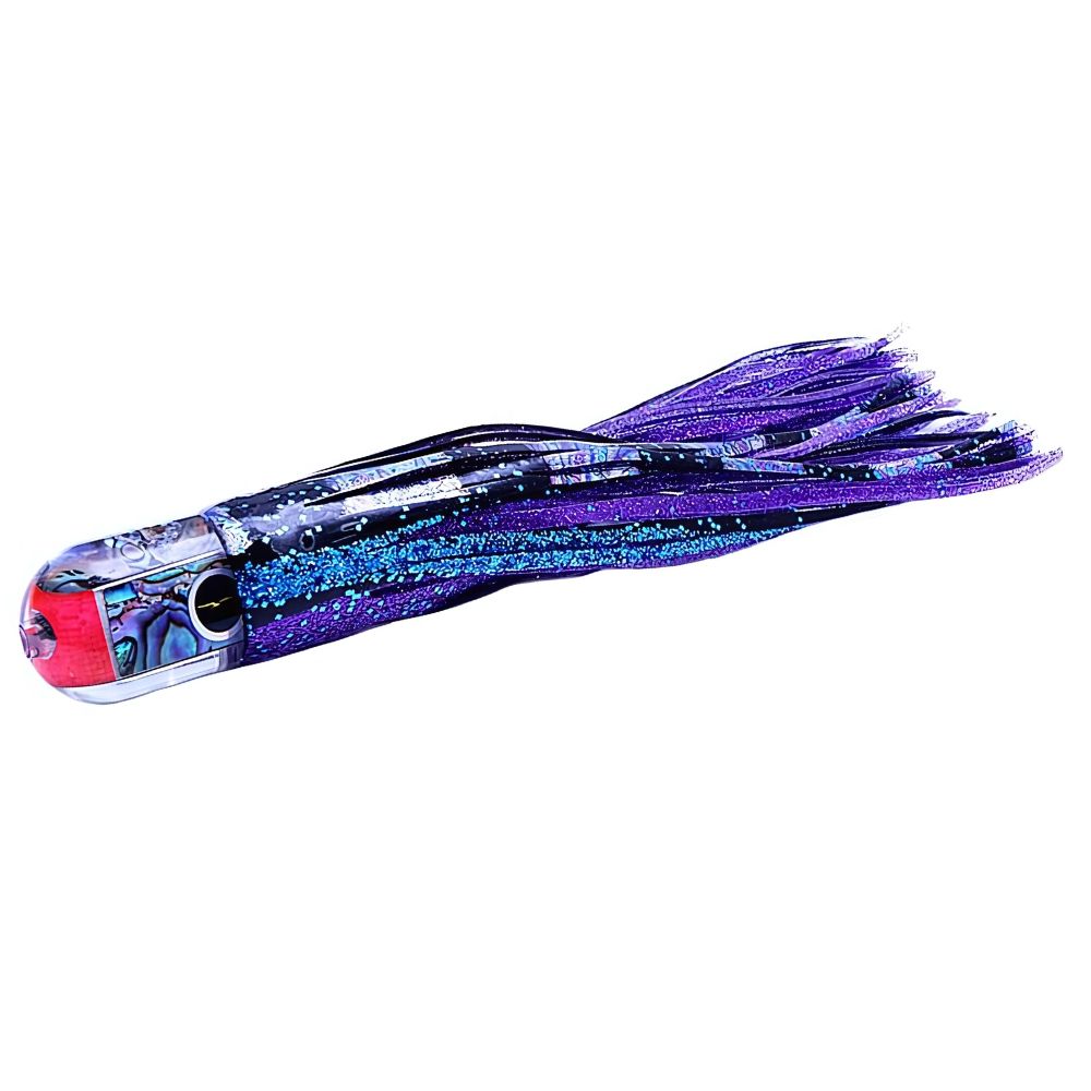 BLACK BART Offshore Trolling Skirted Lure ELK HUNT Black Purple Split/Purple Fleck - Image 2