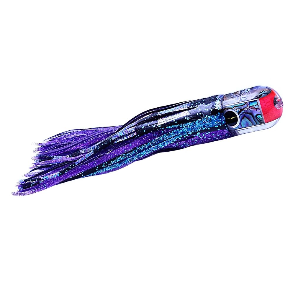 BLACK BART Offshore Trolling Skirted Lure ELK HUNT Black Purple Split/Purple Fleck - Image 3