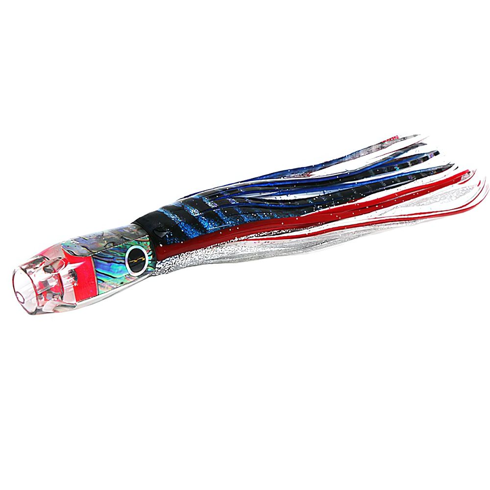 BLACK BART Offshore Trolling Skirted Lure PRO JET Blue/White - Image 2