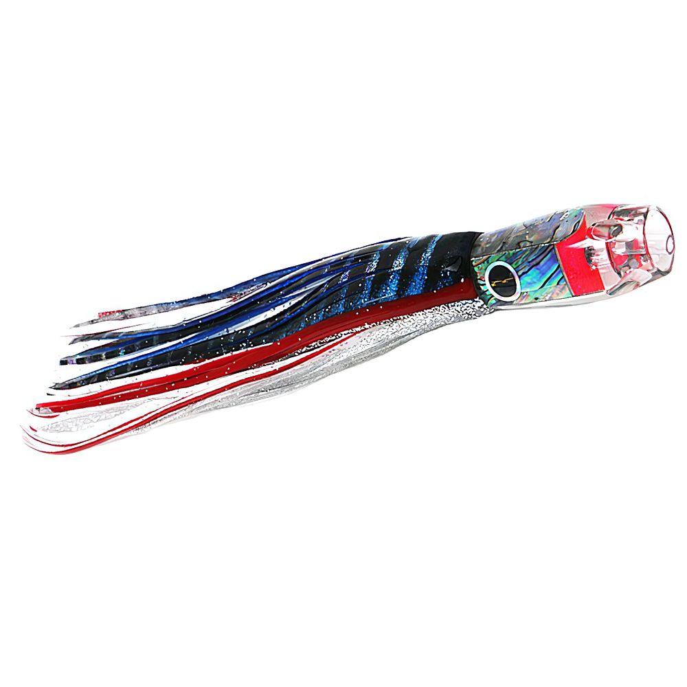 BLACK BART Offshore Trolling Skirted Lure PRO JET Blue/White - Image 3