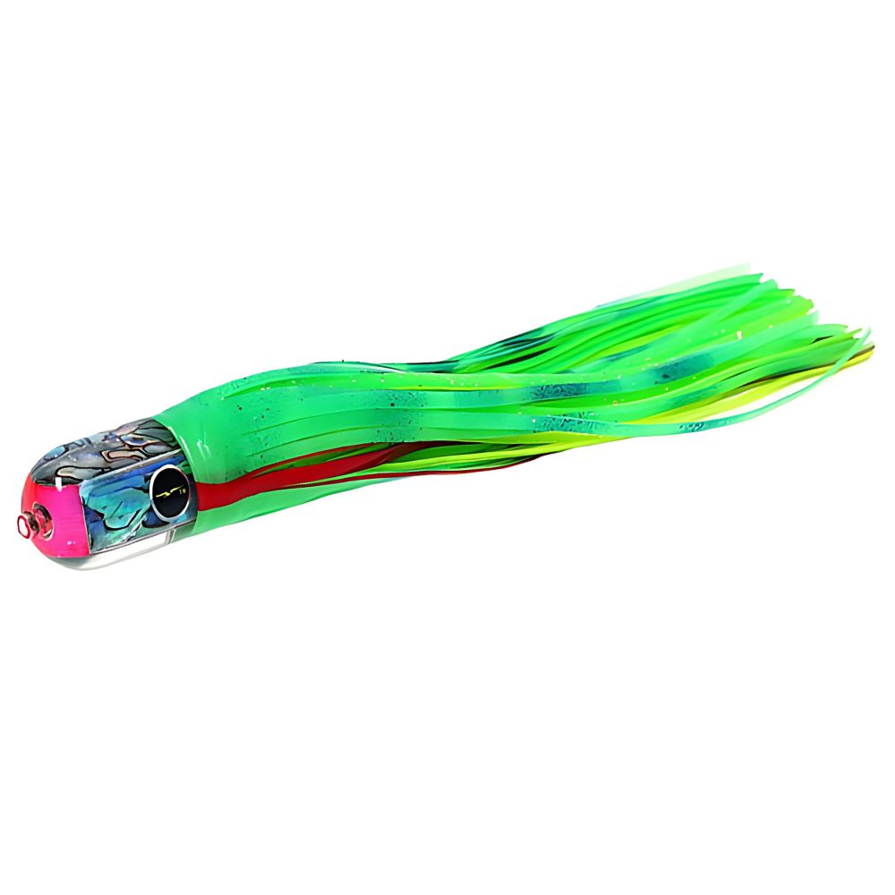 BLACK BART Offshore Trolling Skirted Lure ELK HUNT Glow/Green Chartreuse - Image 2