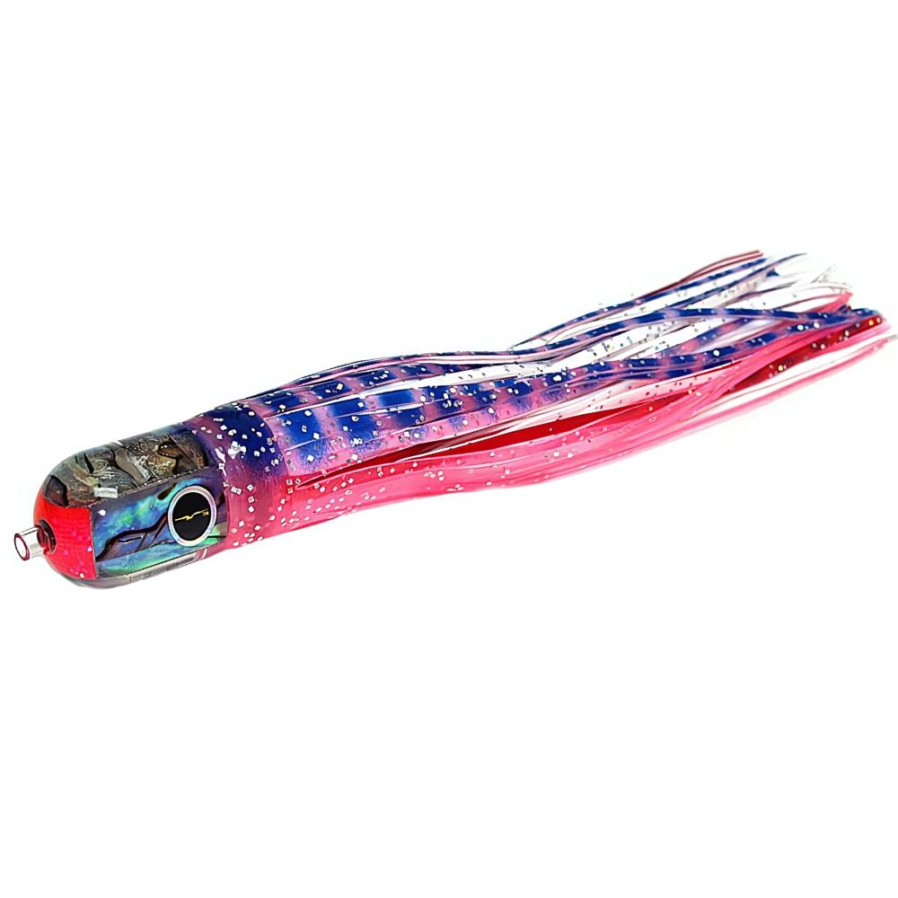 BLACK BART Offshore Trolling Skirted Lure ELK HUNT Pink Tiger/White - Image 2