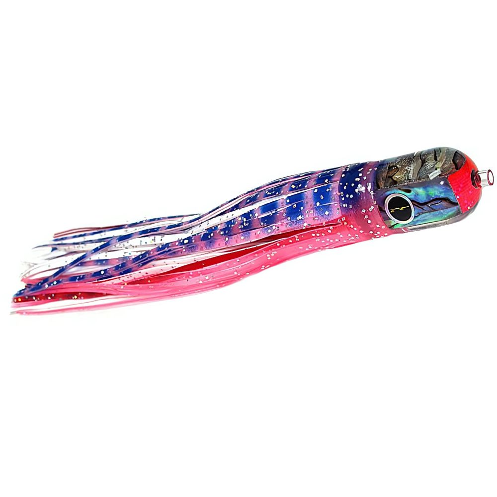 BLACK BART Offshore Trolling Skirted Lure ELK HUNT Pink Tiger/White - Image 3
